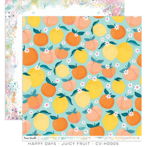 COCOA VANILLA Happy Days 12x12 Paper: Juicy Fruit