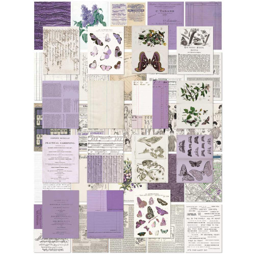 49 AND MARKET Color Swatch 6x8 Collage Sheets: Lavender