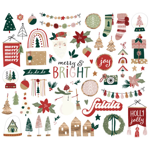 SIMPLE STORIES Boho Christmas Bits & Pieces