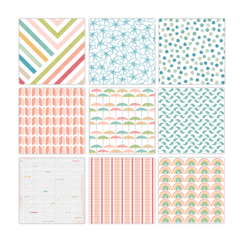 PRETTY LITTLE STUDIO Paper Pack  Hey Summer 4x6 (single-sided