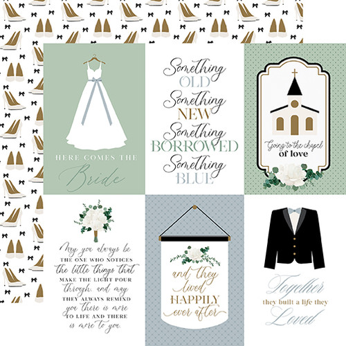 Echo Park Collection Kit 12x12 – Wedding Bells, Scrapbooking-Set Für Hochzeitsprojekte