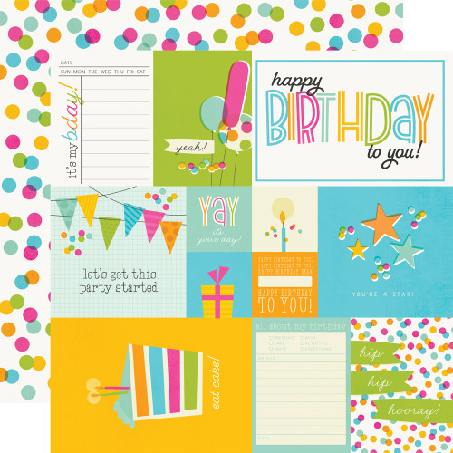 Let's Create Double-Sided Cardstock 12X12-4X6 Journaling Cards