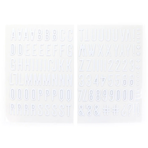 ELLE'S STUDIO Large Puffy Alphabet Stickers: White