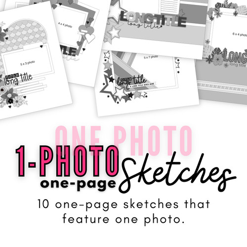 Scrapbook Generation-Sketches For Scrapbooking 1pg Vol 1