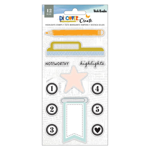 GINA K. DESIGNS 6x8 Clear Stamp Set: Hexagon Fun - Scrapbook Generation