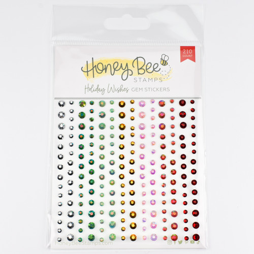 HONEY BEE STAMPS: Crystal Gem Stickers: Holiday Wishes