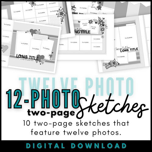 Scrapbook Generation-Sketches For Scrapbooking 1pg Vol 1