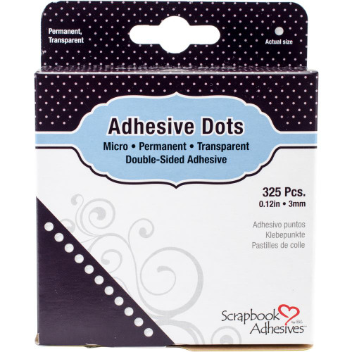 SCRAPBOOK ADHESIVES Permanent Adhesive Dots Roll: Micro (325 pc.)