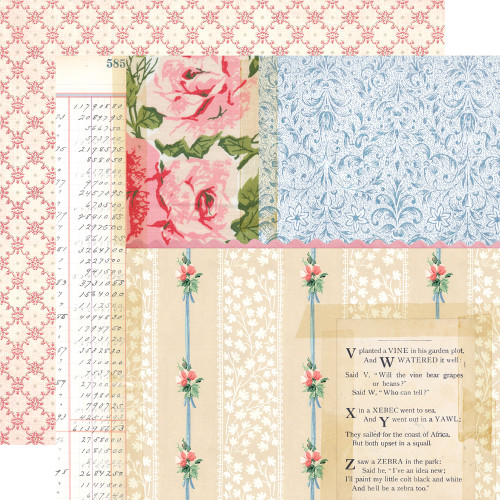 SIMPLE STORIES Simple Vintage Spring Garden 12x12 Paper: Spring Is Here