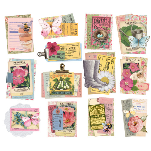 SIMPLE STORIES Simple Vintage Spring Garden Layered Bits & Pieces