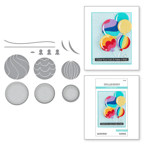 SPELLBINDERS Cutting Dies: Color Block Balloons
