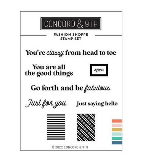 CONCORD & 9TH Clear Stamps: Fashion Shoppe