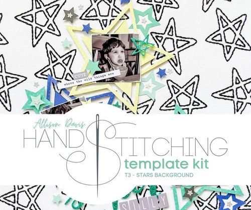 Allison Davis Stitching Template Kit T3 - Stars Background