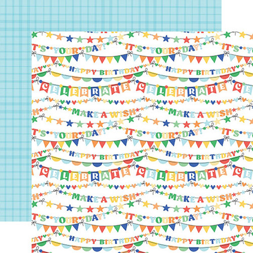 ECHO PARK Make A Wish Birthday Boy 12x12 Paper: It's Your Day Banners