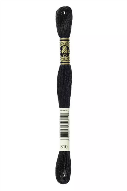 DMC Six-Strand Embroidery Floss: 310 - Black