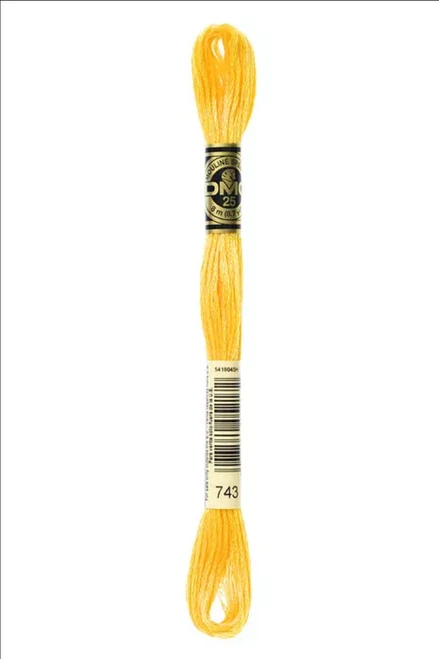 DMC Six-Strand Embroidery Floss: 743 - Banana