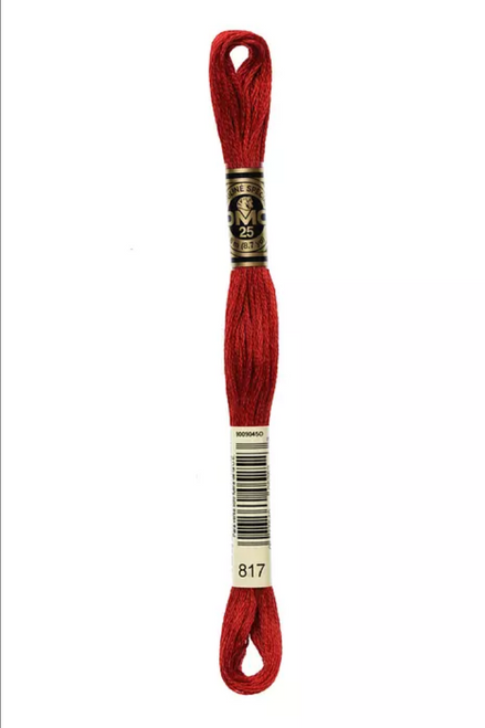 DMC Six-Strand Embroidery Floss: 817 - Japanese Red