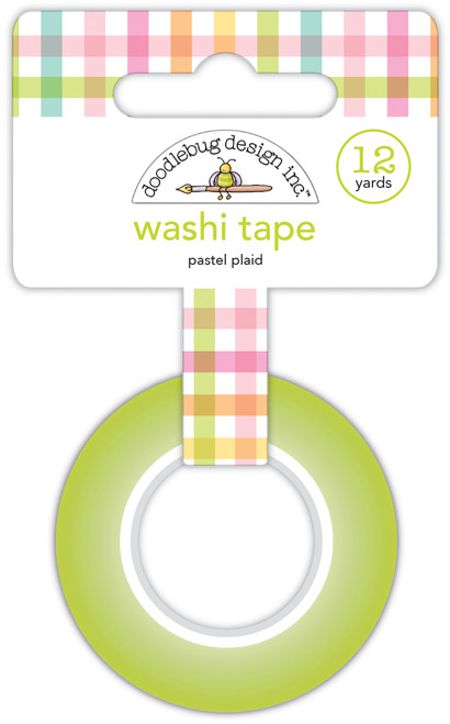 DOODLEBUG DESIGNS Bunny Hop Washi Tape: Pastel Plaid