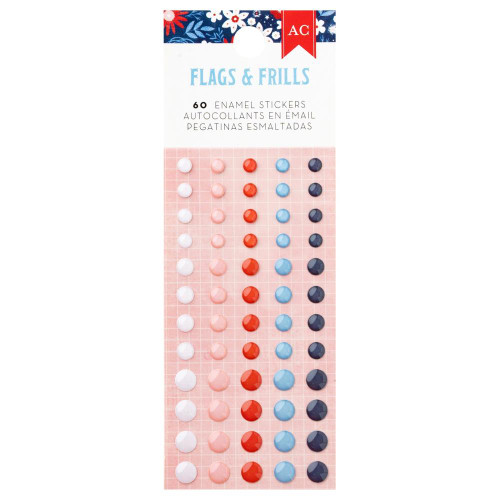 AMERICAN CRAFTS Flags and Frills Enamel Dots