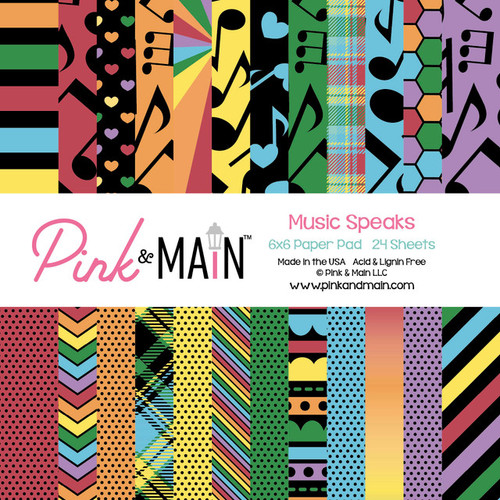 PINK & MAIN 6x6 Paper Pad: Music Speaks