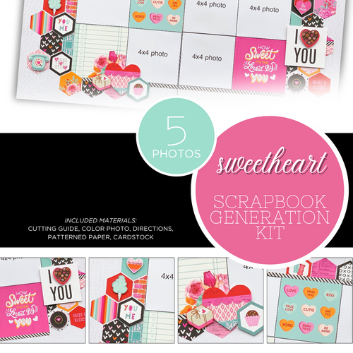 SCRAPBOOK GENERATION Sweetheart - 1 Layout Kit