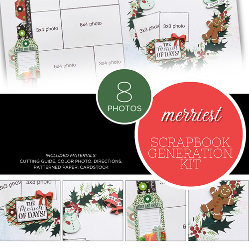 SCRAPBOOK GENERATION Merriest - 1 Layout Kit