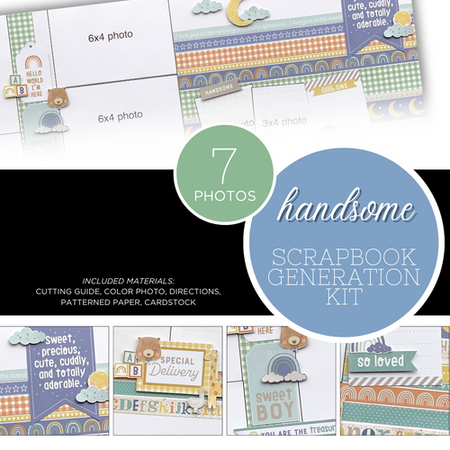 SCRAPBOOK GENERATION Handsome - 1 Layout Kit