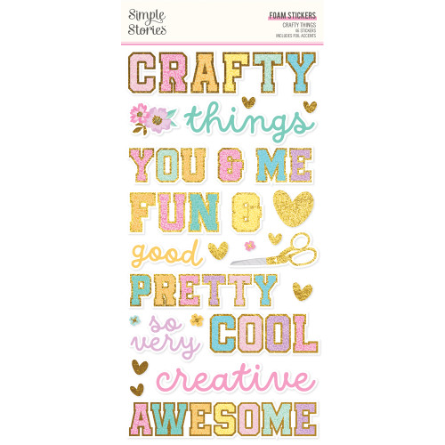 PREORDER - ships late May: SIMPLE STORIES Crafty Things Foam Stickers