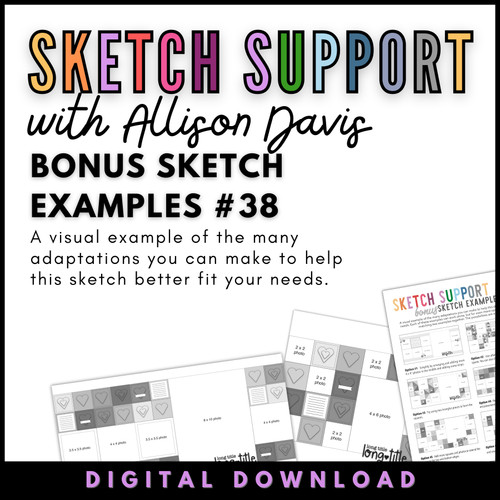 * DIGITAL DOWNLOAD * Allison Davis for SG | Sketch Support Bonus Sketch Examples #38