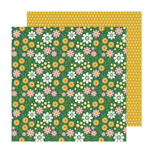 PREORDER - ships late May: AC Jen Hadfield Groovy Darlin' 12x12 Paper: Groovy Green