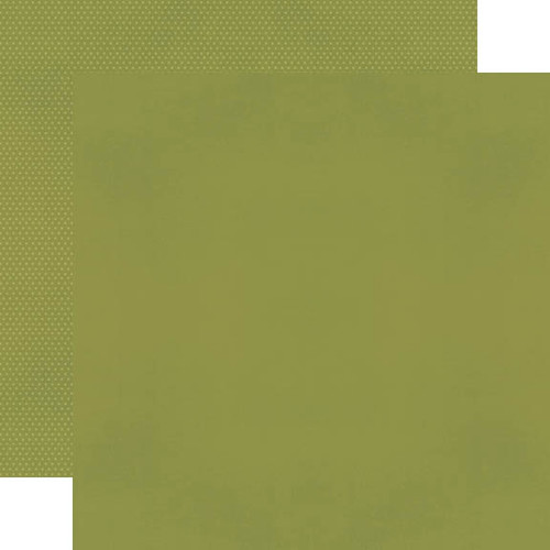 SPECIAL ORDER - WC2026 ATTENDEES ONLY: SIMPLE STORIES Color Vibe 12x12 Textured Cardstock - Olive (25 sheets)