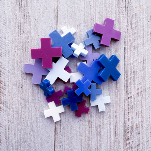 COLOR CAST DESIGNS Acrylic Words: Plus Sign Confetti