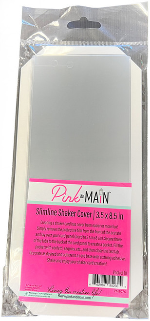 PINK & MAIN Shaker Cover 10-Pack: Slimline - 3.5 x 8.5
