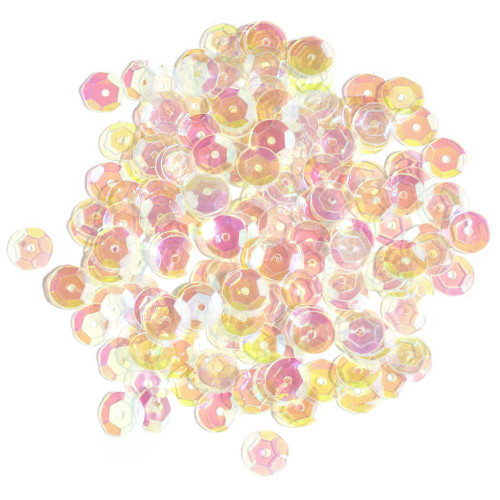 COUSIN DIY Cupped Sequins | 8mm: Crystal Iridescent (200/pkg)