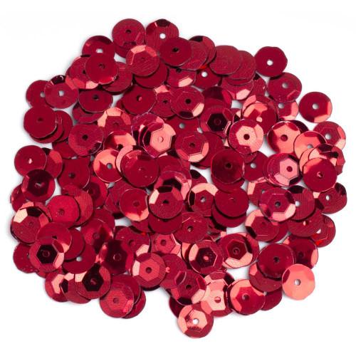 COUSIN DIY Cupped Sequins | 8mm: Red (200/pkg)