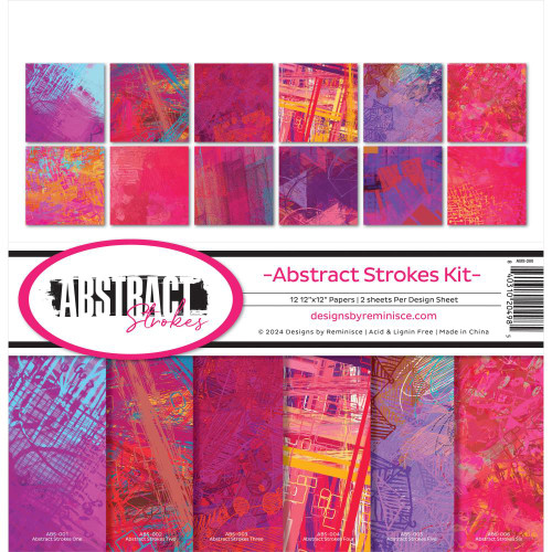 PREORDER - ships late May: REMINISCE 12x12 Collection Pack: Abstract Strokes