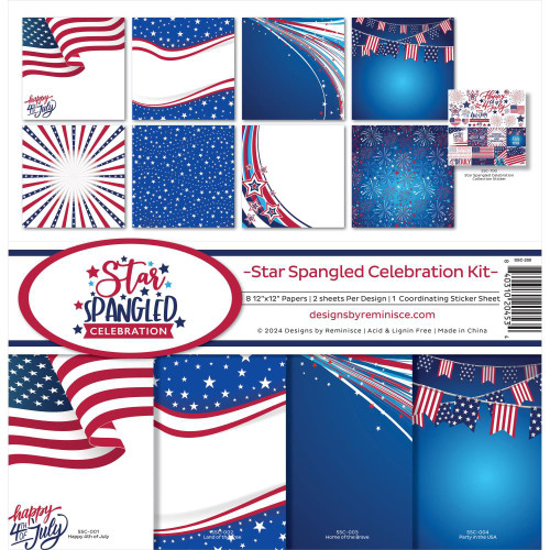 PREORDER - ships late May: REMINISCE 12x12 Collection Pack: Star Spangled Celebration