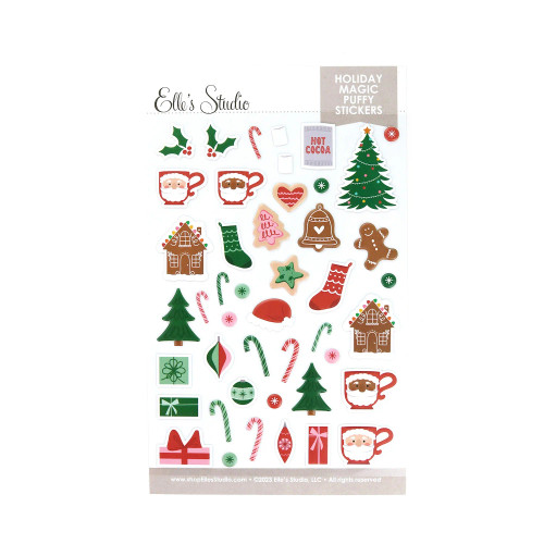 ELLE'S STUDIO Puffy Stickers: Christmas | Holiday Magic