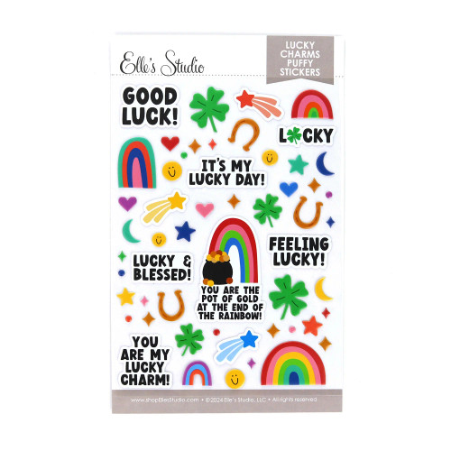 ELLE'S STUDIO Puffy Stickers: Spring | Lucky Charms