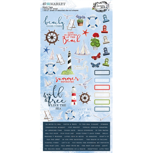 PREORDER - ships mid-June: 49 AND MARKET Washi Sheets: Summer Porch