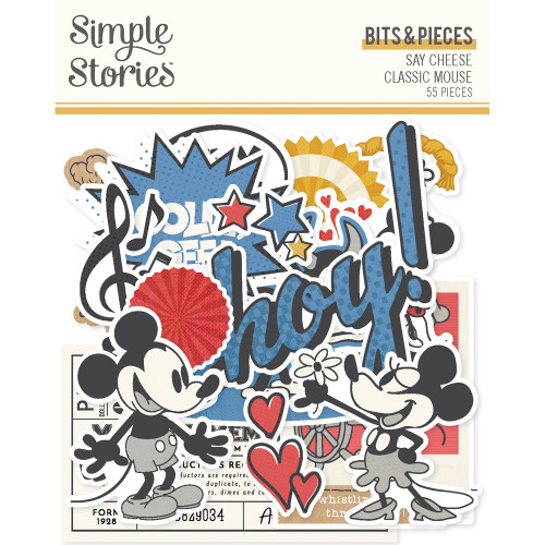 PREORDER - ships late August: SIMPLE STORIES Say Cheese Classic Mouse Bits & Pieces