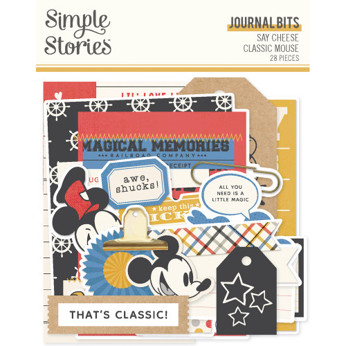 PREORDER - ships late August: SIMPLE STORIES Say Cheese Classic Mouse Journal Bits & Pieces