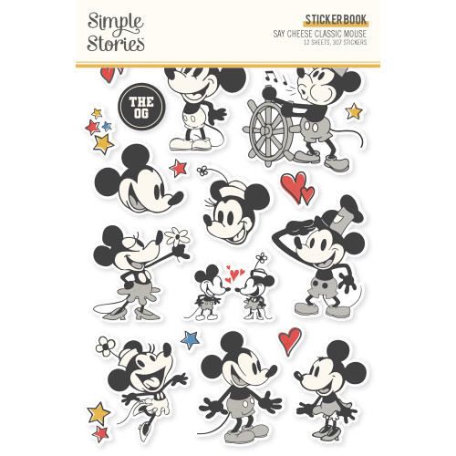PREORDER - ships late August: SIMPLE STORIES Say Cheese Classic Mouse Sticker Book