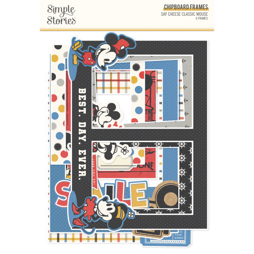 PREORDER - ships late August: SIMPLE STORIES Say Cheese Classic Mouse Chipboard Frames