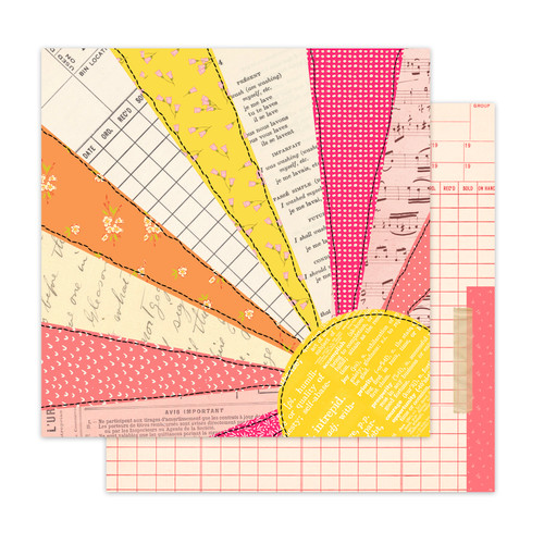 PREORDER - ships late August: PRETTY LITTLE STUDIO You Are My Sunshine 12x12 Paper | You are My Sunshine (double-sided)