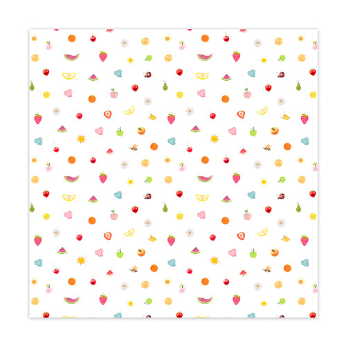 PREORDER - ships late August: PRETTY LITTLE STUDIO You Are My Sunshine 12x12 Paper | Fruit Salad (single-sided)