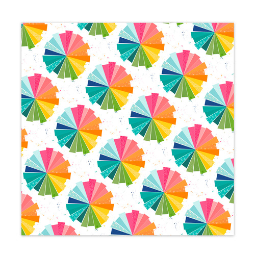 PREORDER - ships late August: PRETTY LITTLE STUDIO You Are My Sunshine 12x12 Paper | Pinwheels (single-sided)