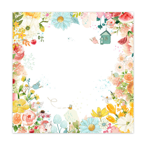 PREORDER - ships late August: PRETTY LITTLE STUDIO You Are My Sunshine 12x12 Paper | Summer Garden (single-sided)