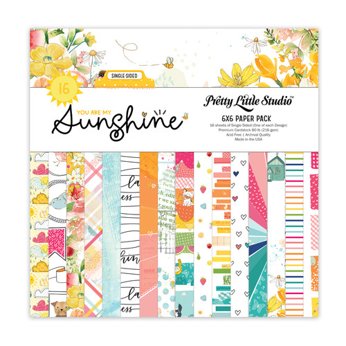 PREORDER - ships late August: PRETTY LITTLE STUDIO You Are My Sunshine | 6x6 Paper Pack