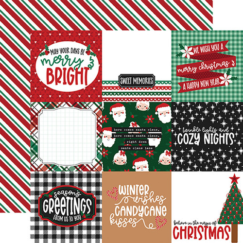 ECHO PARK Baking Spirits Bright 12x12 Paper: 4x4 Journaling Cards